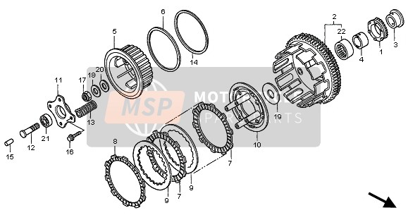 Honda CBF600NA 2005 CLUTCH for a 2005 Honda CBF600NA