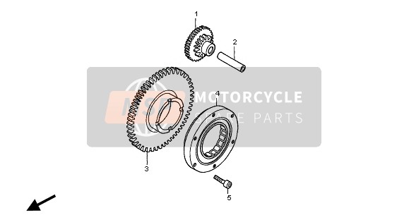 Honda CBF600NA 2005 STARTING CLUTCH  for a 2005 Honda CBF600NA