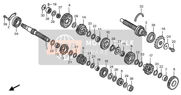 Honda CBF600NA 2005 TRANSMISSION  for a 2005 Honda CBF600NA