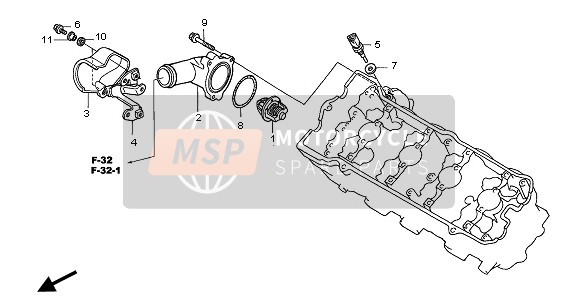 Honda CBF600NA 2005 THERMOSTAT  for a 2005 Honda CBF600NA