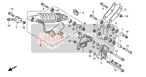 90115MBW000, Tornillo De Reborde 10X18, Honda, 0