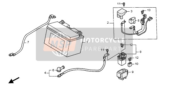 Honda CBR600F 2005 BATTERIE für ein 2005 Honda CBR600F