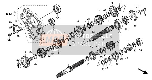 Honda CBR1000RR 2005 Transmission pour un 2005 Honda CBR1000RR