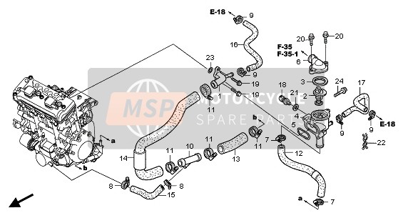 19311MEL305, Gehaeuse, Thermostat, Honda, 0