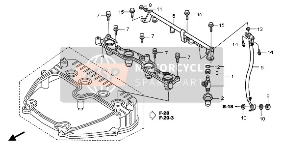 Honda CBR1000RR 2005 Injecteur pour un 2005 Honda CBR1000RR