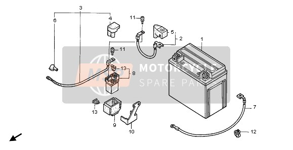 90652HC4003, Morsetto Cablaggio, Honda, 2