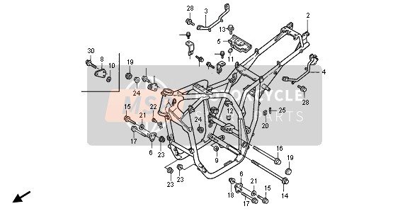 50354434000, Aanslagrubber B, Honda, 0