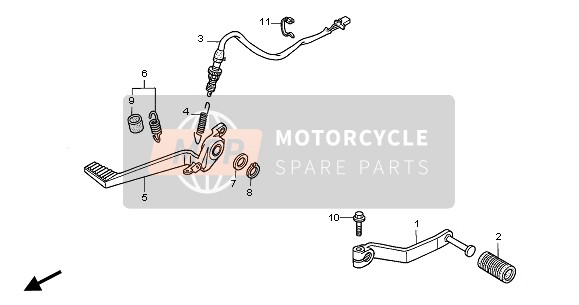 Honda VFR800 2005 PEDAL für ein 2005 Honda VFR800