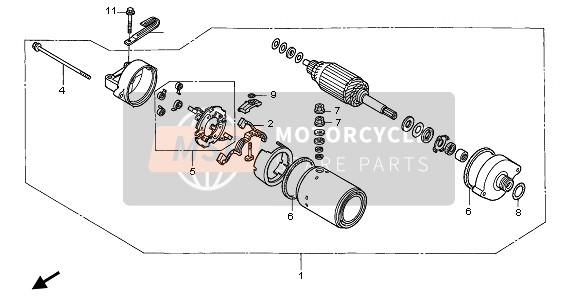 Honda CBR600F 1996 Comenzando Motor para un 1996 Honda CBR600F