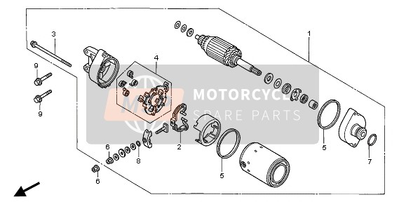 Honda VTR1000F 2005 Départ Moteur pour un 2005 Honda VTR1000F