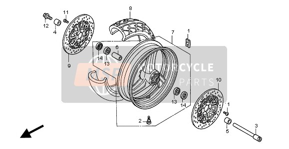 Roue avant