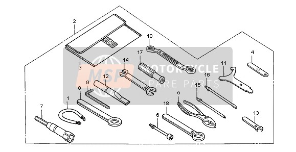 Honda VTR1000SP 2005 Outils pour un 2005 Honda VTR1000SP