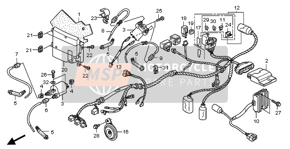 31600MEA741, Rectifier Assy., Regulator, Honda, 0