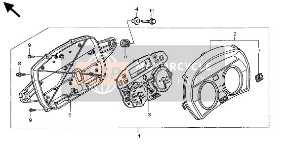 Honda XL1000VA 2005 METER (MPH) for a 2005 Honda XL1000VA