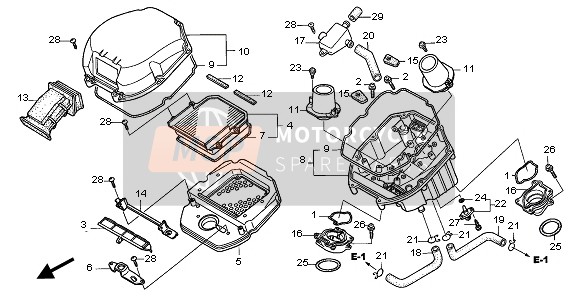 Honda XL1000VA 2005 AIR CLEANER for a 2005 Honda XL1000VA