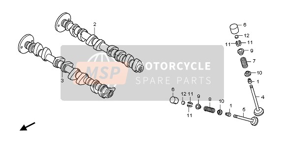 14110MFGD00, Camshaft Comp., In., Honda, 0