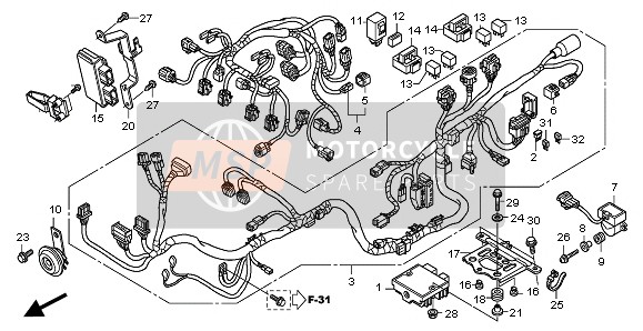 38301MEW921, Relais Kompl., Blinker (M, Honda, 1