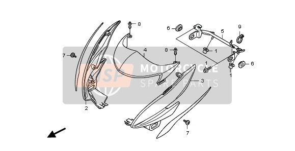 Honda CB600FA 2007 COWL for a 2007 Honda CB600FA