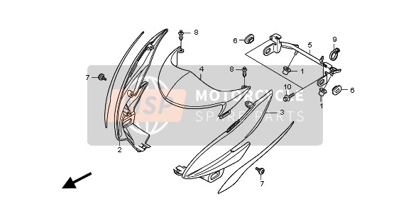 Honda CB600F 2007 Cubierta para un 2007 Honda CB600F