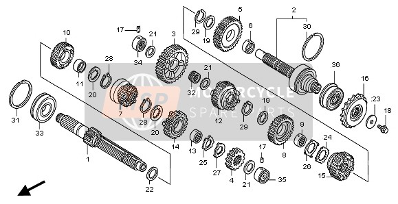 Honda CB1300 2007 Transmission pour un 2007 Honda CB1300