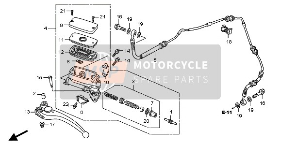 Honda CB1300A 2007 CLUTCH MASTER CYLINDER for a 2007 Honda CB1300A