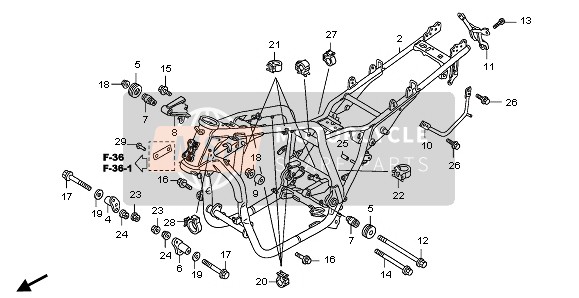 Honda CB1300A 2007 Frame voor een 2007 Honda CB1300A