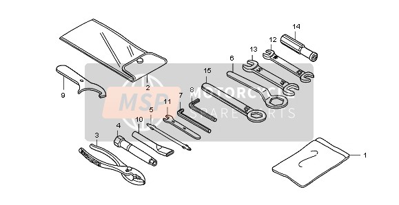 Honda CB1300A 2007 Outils pour un 2007 Honda CB1300A