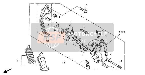 L. FRONT BRAKE CALIPER