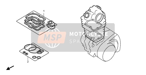 Honda CBR125RW 2007 EOP-1 Kit de juntas A para un 2007 Honda CBR125RW