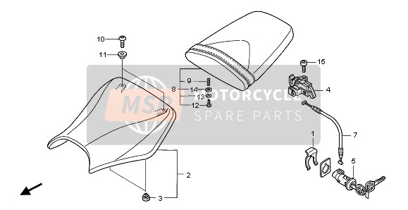 Honda CBR1000RR 2007 SITZ für ein 2007 Honda CBR1000RR