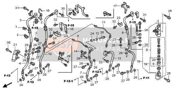 Honda GL1800 2007 DELAY VALVE for a 2007 Honda GL1800