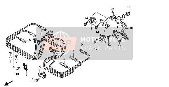 30511MCA000, Clamper, R. Cable, Honda, 1