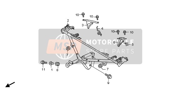 64524MCAA61, Pipe, L. Cowl Side, Honda, 0