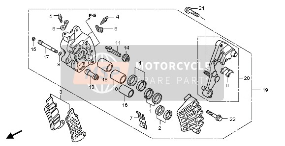 45290MCAA81, Bracket Sub Assy., R. Fr., Honda, 1