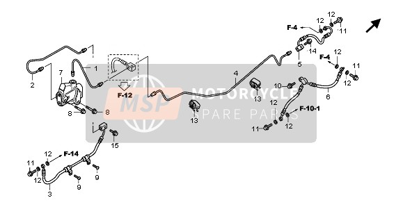 90661MEW921, Clamp, Brake Pipe (7.0X2), Honda, 2