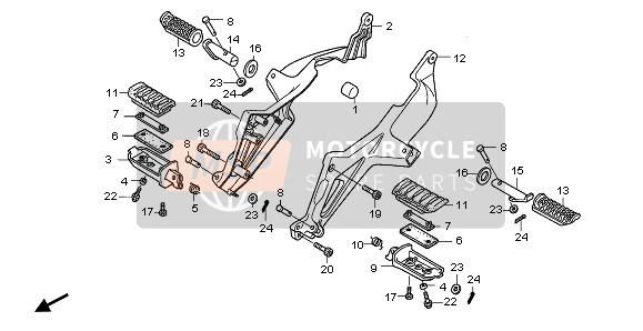 50644MBL610, Spring, L. Step Return, Honda, 1