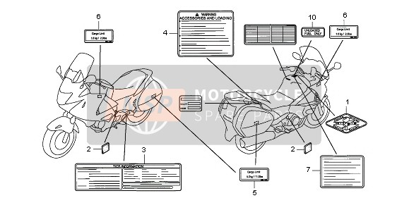 87505MEW921, Label, Tire, Honda, 0