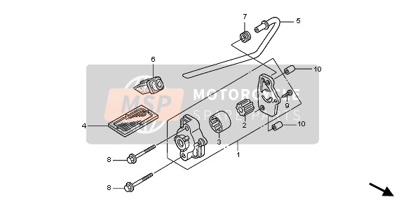 Honda XL125V 2007 ÖLPUMPE für ein 2007 Honda XL125V