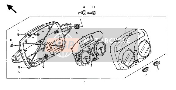 Honda XL1000V 2007 Metro (KMH) para un 2007 Honda XL1000V