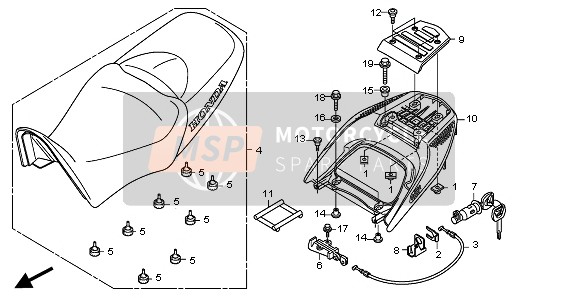 91502MBT610, Manschette, Traeger,, Honda, 3