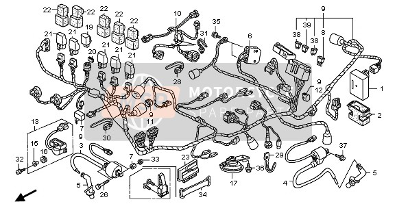 38120MBTD11, Horn Comp.(Low), Honda, 2