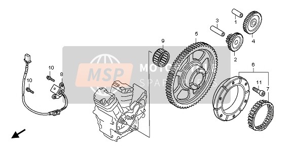 Honda VT750C2 2007 Départ Embrayage pour un 2007 Honda VT750C2