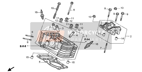 REAR CYLINDER HEAD