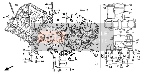 Honda CB1000F 1995 KURBELGEHÄUSE für ein 1995 Honda CB1000F