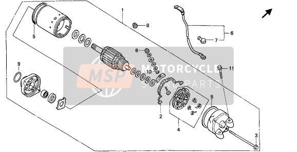 Honda VT750C 2007 Comenzando Motor para un 2007 Honda VT750C