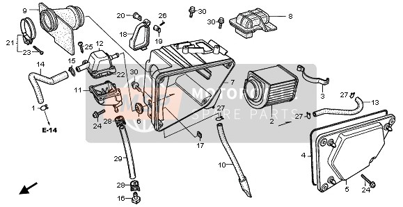 17368KR3670, Tube, Breather, Honda, 0