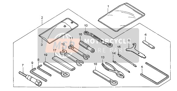 Honda VTR1000F 1998 Outils pour un 1998 Honda VTR1000F