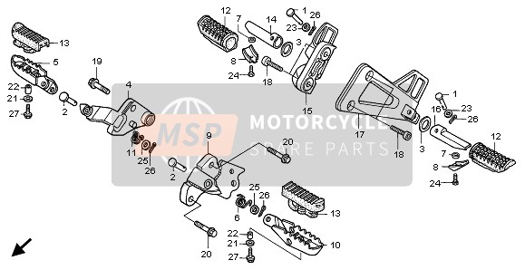 Honda XRV750 1998 Passo per un 1998 Honda XRV750