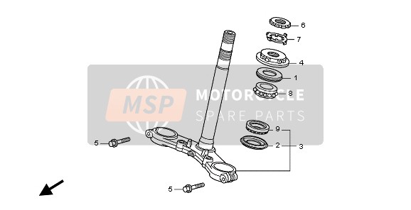 Honda CB600FA 2008 STEERING STEM for a 2008 Honda CB600FA