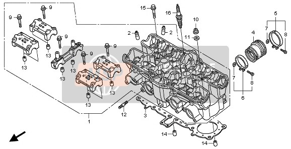 12010MFP000, Head Assy., Cylinder, Honda, 0